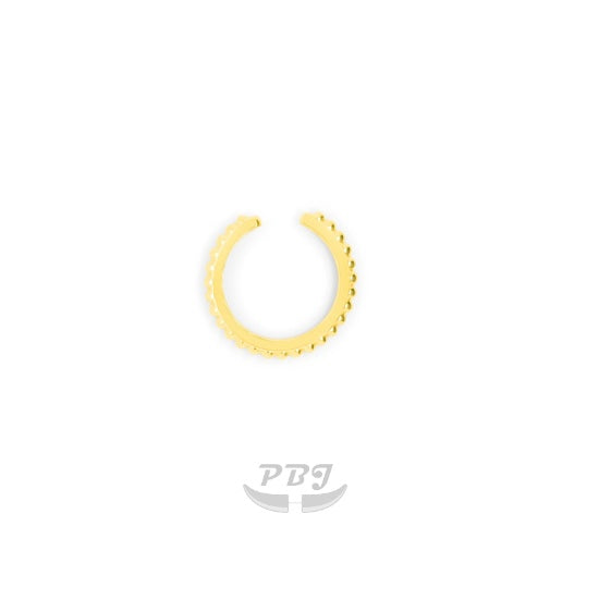 14Kt Gold Plain Cuff Ring